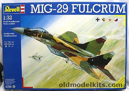 Revell 1/32 Mig-29 Fulcrum German - DDR - CSFR - Soviet AF, 4799 plastic model kit